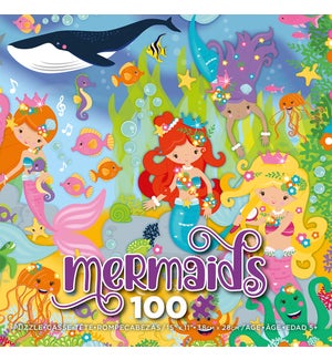 100PC MERMAID PARTY SOLID (4) BL